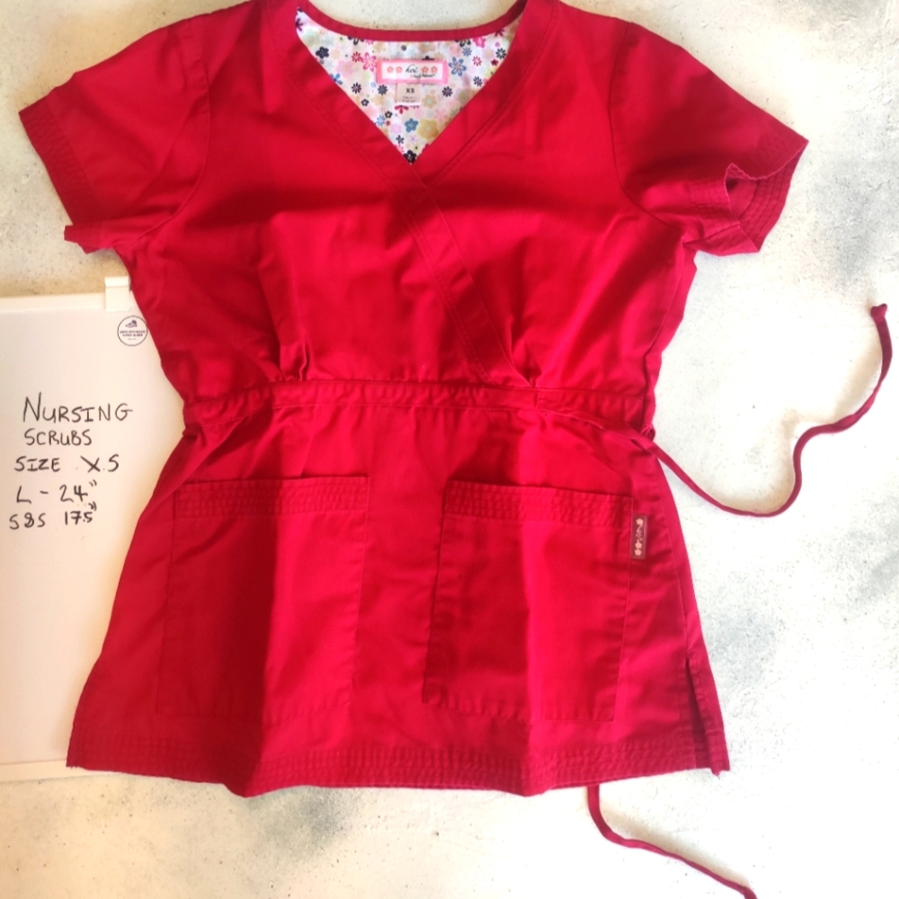 Nurses Scrub Top Size Xtra Small